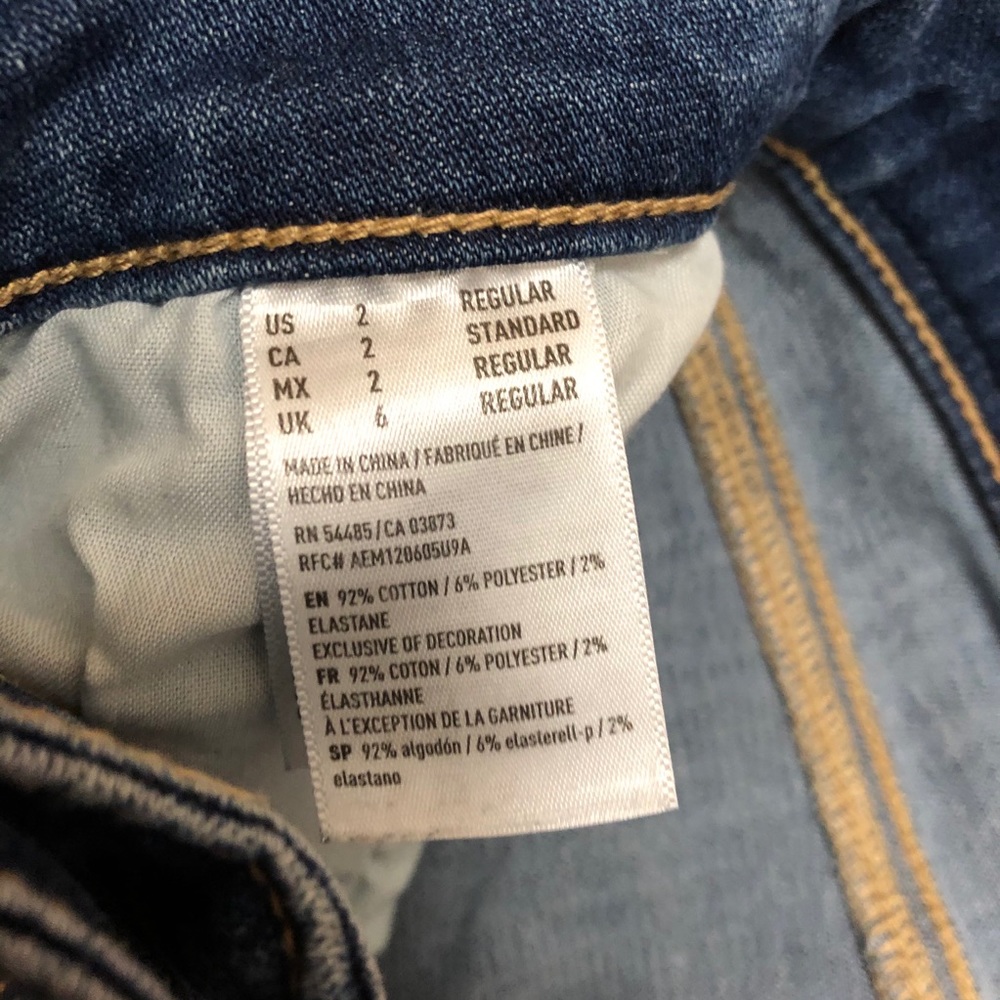 American Eagle Ripped High-Rise Skinny Jeans - Picture 5 of 7